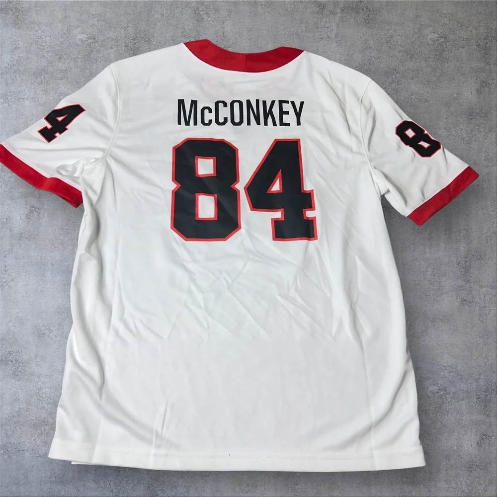NEW Georgia Bulldogs Jersey Mens M White McConkey #84 Football Nike NCAA College